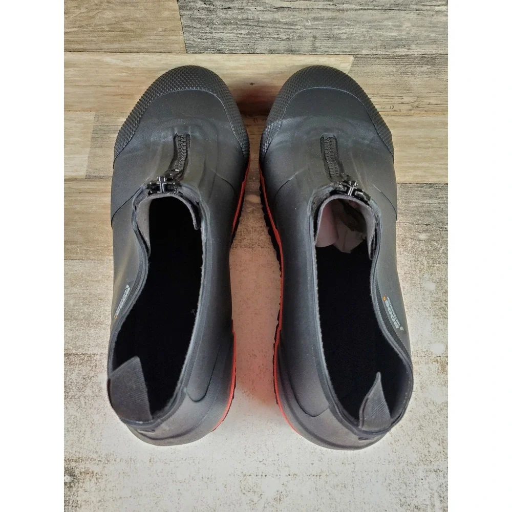 Bogs Overshoe Zip Work Shoes Mens 10 / Womens 12 Black Composite Toe Waterproof